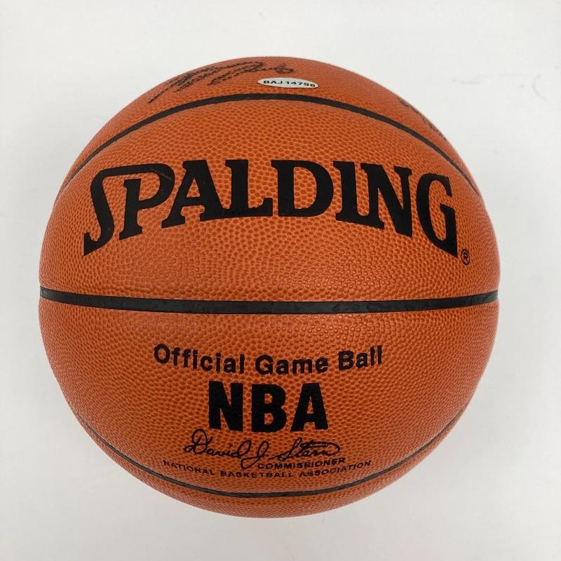 LeBron James "1st Pick 2003 Draft" Rookie Signed Basketball UDA Upper Deck JSA - 6