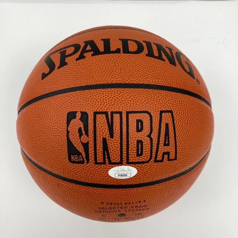 LeBron James "1st Pick 2003 Draft" Rookie Signed Basketball UDA Upper Deck JSA - 7