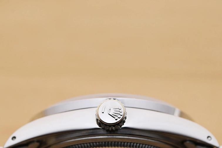 ROLEX MENS DATEJUST 16234 BLACK FACTORY DIAMOND RUBY 18K WHITE GOLD STEEL WATCH - 9