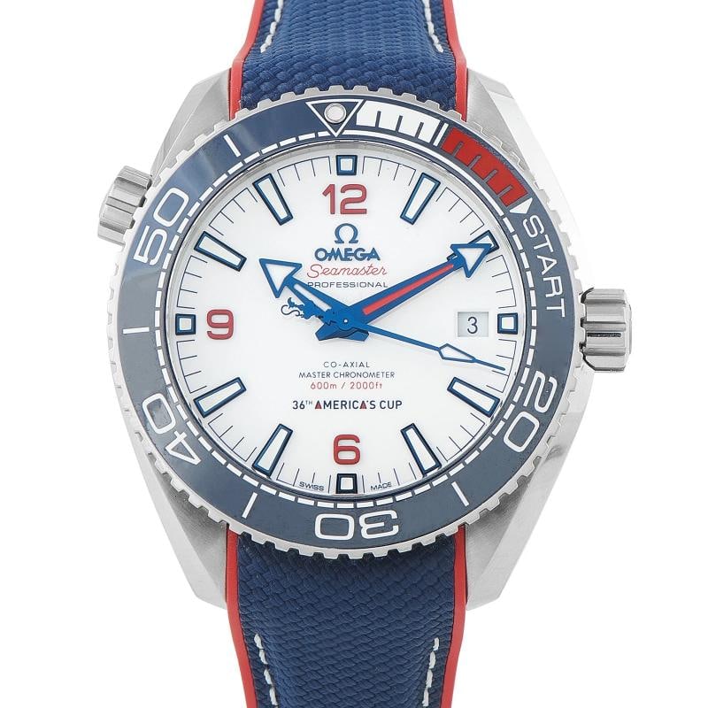 Omega Seamaster Planet Ocean America's Cup Steel Watch 215.32.43.21.04.001: Condition: Pre-owned - Good: This item has been gently used but is in good condition. It might have a few signs of wear, like light scratches or tarnishing. All imperfections should be shown and