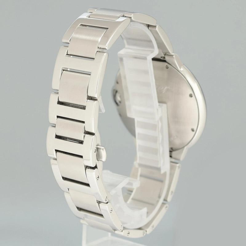 MINT DIAMOND Cartier W69012Z4 Ballon Bleu 3001 Silver Roman Steel Gold 42mm - 6