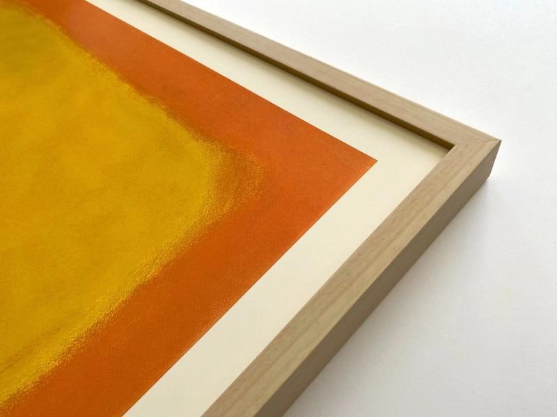 MARK ROTHKO RARE 1975 LITHOGRAPH PRINT FRAMED LRG POSTER "ORANGE & YELLOW" 1956 - 9