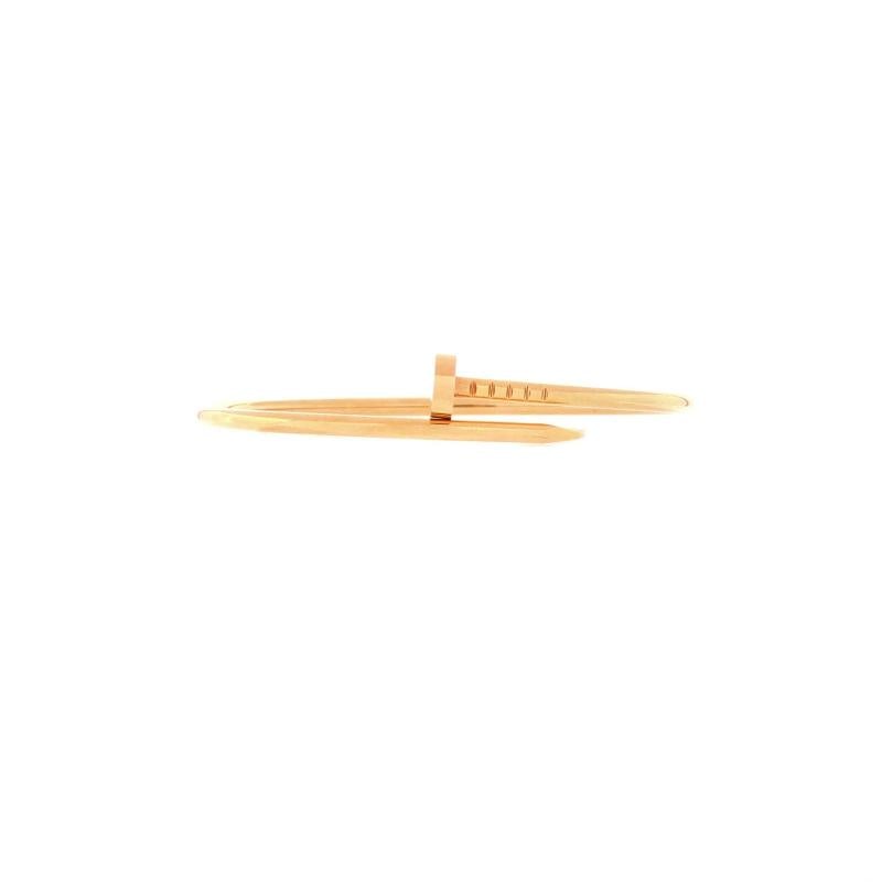 Cartier Juste un Clou Bracelet 18K Yellow Gold Small: Measurements: Circumference: 6.20 ", Width: 2.50 mm . Condition: Pre-owned - Good,Brand: Cartier,Main Stone: Unknown,Metal: 18K Yellow Gold,Metal Purity: 18K,Style: Bracelet,Type: Bracelet,Color: