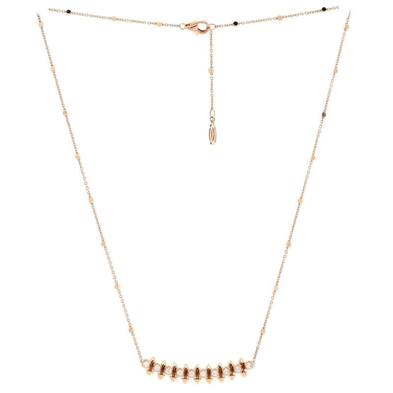 Cartier Clash de Cartier Pendant Necklace 18K Rose Gold with Diamonds - 3