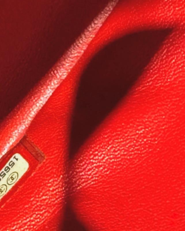 Chanel Lambskin Quilted Jumbo Double Flap in Cayenne Red with Silver Hardware - 11