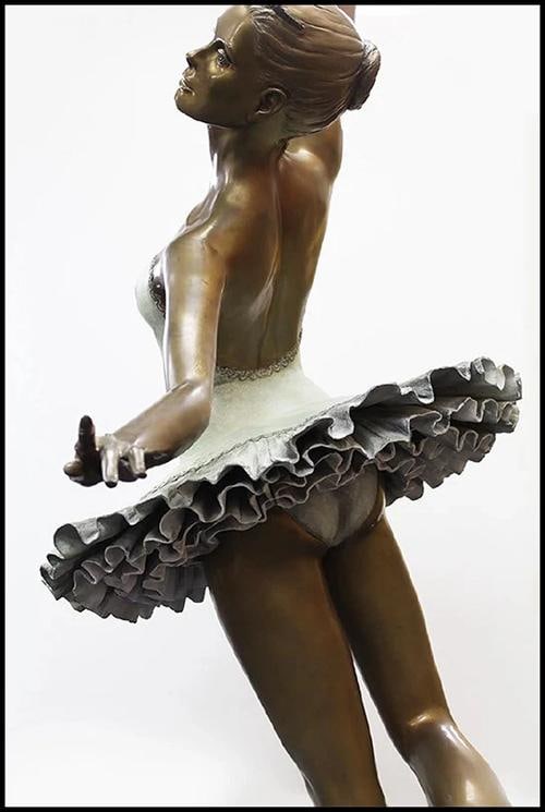MARIO JASON Original BRONZE SCULPTURE Aurora Signed Female Ballerina LARGE 84"H - 3