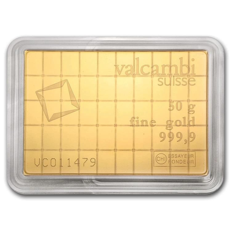 50 x 1 gram Gold Valcambi CombiBarÃ¢â€žÂ¢ (In Assay) - 3