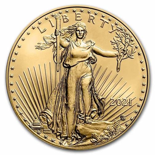 2021 1 oz American Gold Eagle (Type 2) MS-70 PCGS (FDI) - 3