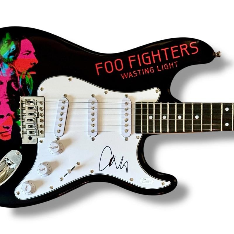 FOO FIGHTERS Signed Guitar SET OF 5! JSA COA Dave Grohl Taylor Hawkins Smear +2 - 14