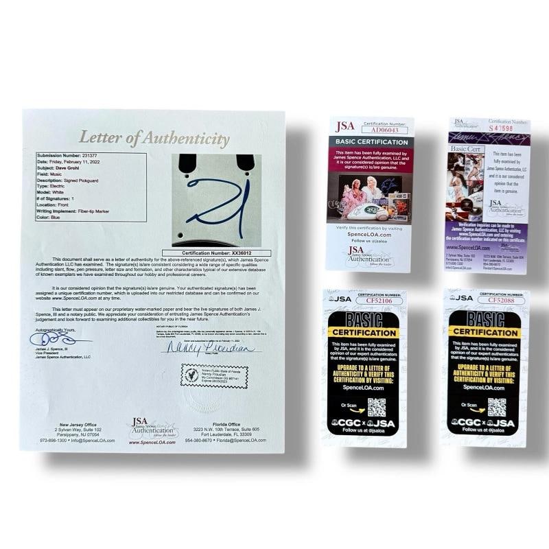 FOO FIGHTERS Signed Guitar SET OF 5! JSA COA Dave Grohl Taylor Hawkins Smear +2 - 16