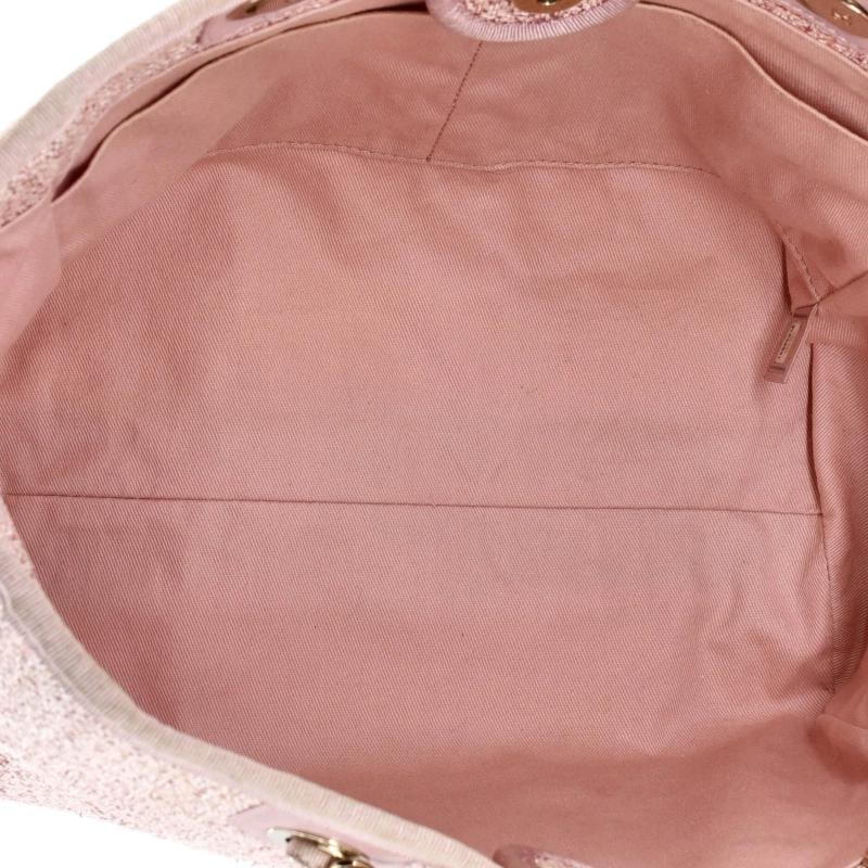 Chanel Deauville Tote Raffia with Glitter Detail Small - 5