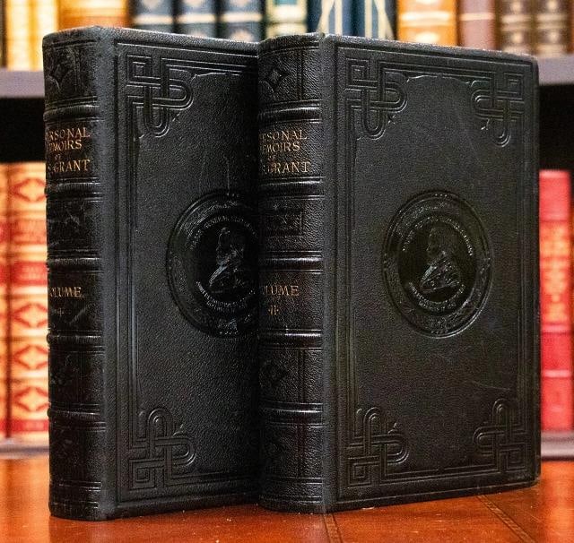 U S Grant / The Personal Memoirs of U.S Grant 1st Edition 1885: Author: U.S. Grant,Country of Origin: United States of America,Publisher: Charles L. Webster & Company,Year Printed: 1885,Special Attributes: 1st Edition,Binding: Leather,Original/Facsimile: Original