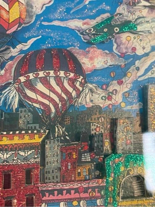 Vintage Charles Fazzino Fun Day NY New York 3D Pop Art Framed Artwork 57/475 - 4