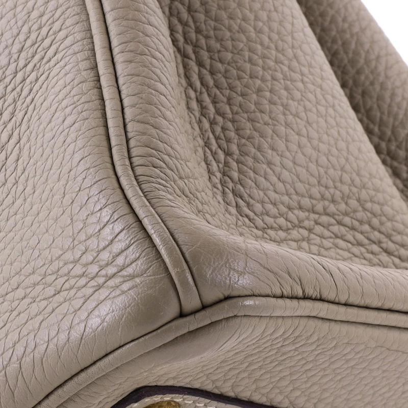 Hermes Birkin Handbag Green Clemence with Gold Hardware 30 - 7