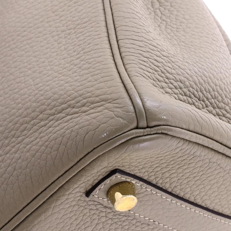 Hermes Birkin Handbag Green Clemence with Gold Hardware 30 - 8