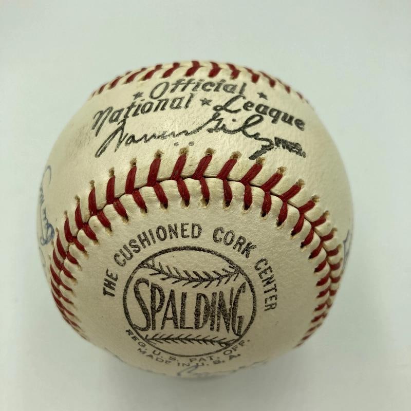 1964 All Star Game Team Signed Baseball Roberto Clemente Willie Mays Koufax PSA - 12