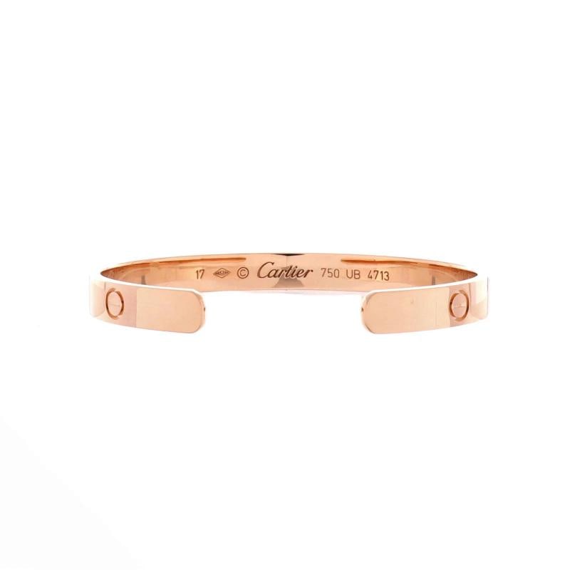 Cartier Love Cuff Bracelet 18K Rose Gold - 2