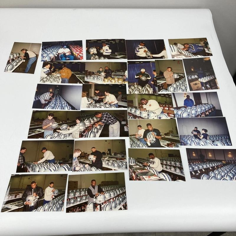 1995 Dallas Cowboys Super Bowl Champs Team Signed Authentic Helmet JSA COA - 13