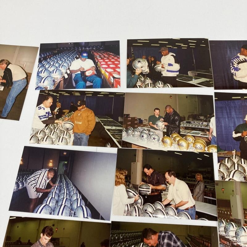 1995 Dallas Cowboys Super Bowl Champs Team Signed Authentic Helmet JSA COA - 16