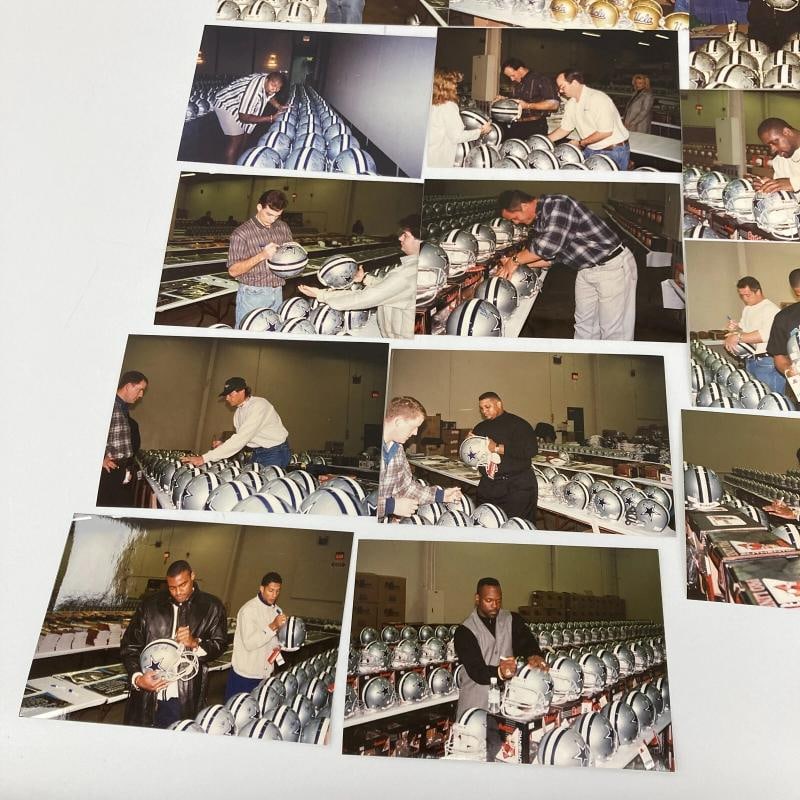 1995 Dallas Cowboys Super Bowl Champs Team Signed Authentic Helmet JSA COA - 17