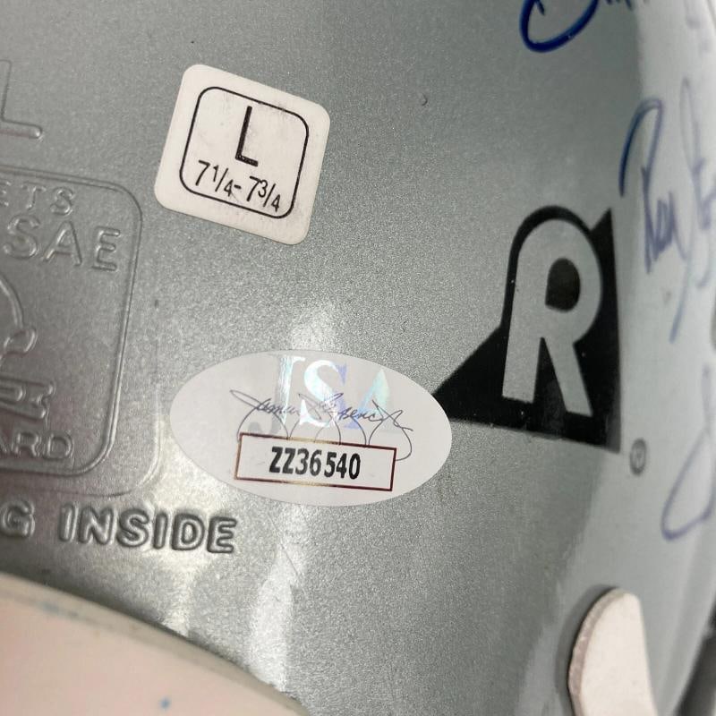 1995 Dallas Cowboys Super Bowl Champs Team Signed Authentic Helmet JSA COA - 7