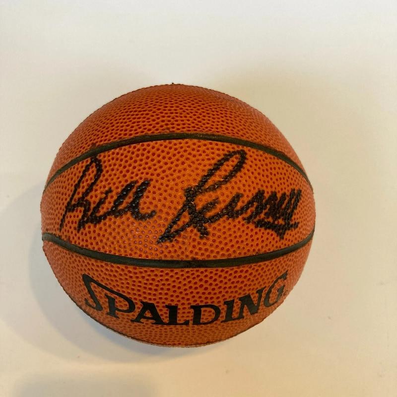 Bill Russell Signed Spalding NBA Mini Basketball With JSA COA - 2