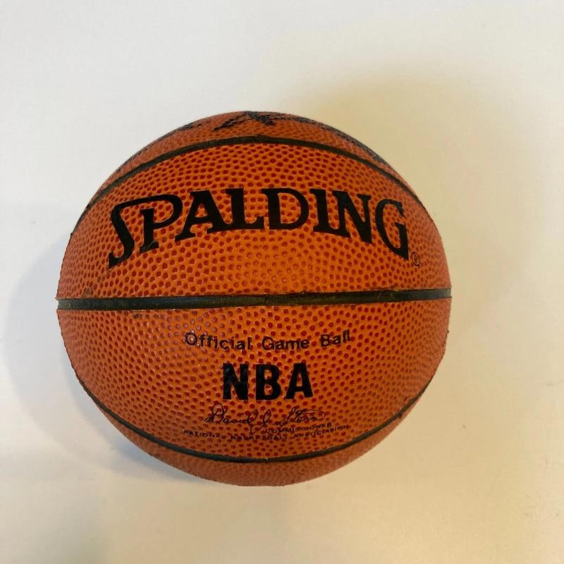 Bill Russell Signed Spalding NBA Mini Basketball With JSA COA - 3