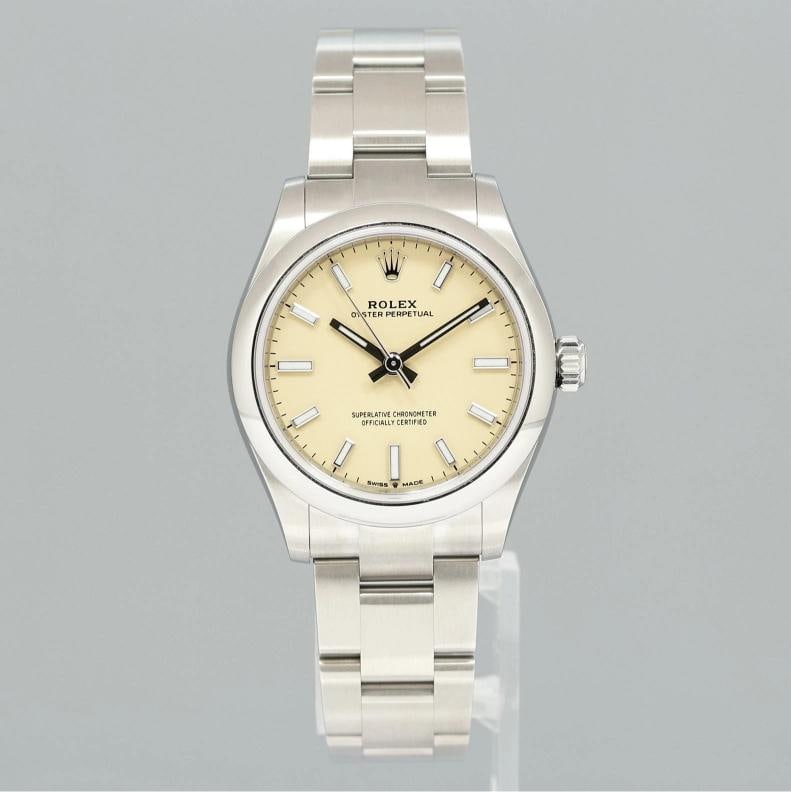 OCT 2025 NEW PAPERS Rolex Oyster 277200 Perpetual 31mm Beige Watch Box - 2