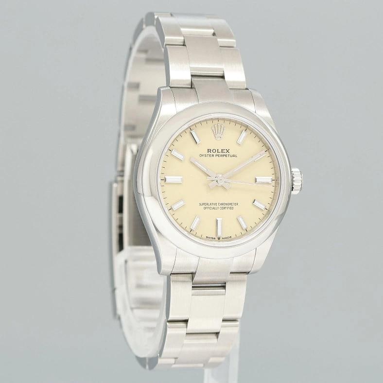 OCT 2025 NEW PAPERS Rolex Oyster 277200 Perpetual 31mm Beige Watch Box - 3