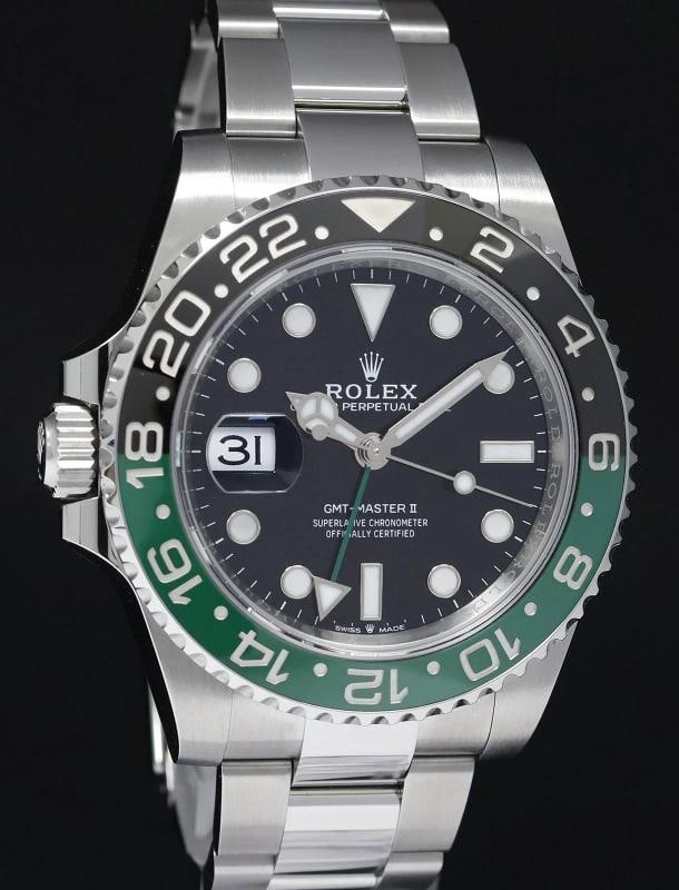 2024 NEW PAPERS Rolex GMT-Master II SPRITE Green Black Oyster Steel 126720 Watch - 3