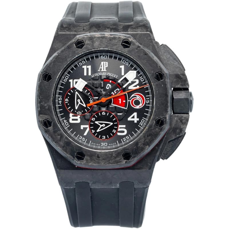 Audemars Piguet Royal Oak Offshore Team Alinghi 26062FS LTD Auto Men Watch 44mm: Case Size 44mm Wrist Fit 8inches Box No Papers No Condition Ã¢â‚¬â€ Used - Like New Full Specifications Brand Audemars Piguet Customized No Serial #