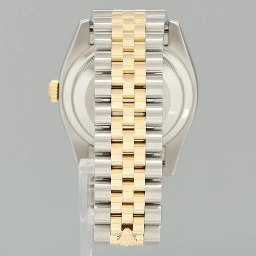 MINT Rolex DateJust 36mm Jubilee Two Tone Gold Green Floral 116233 Watch Box - 5