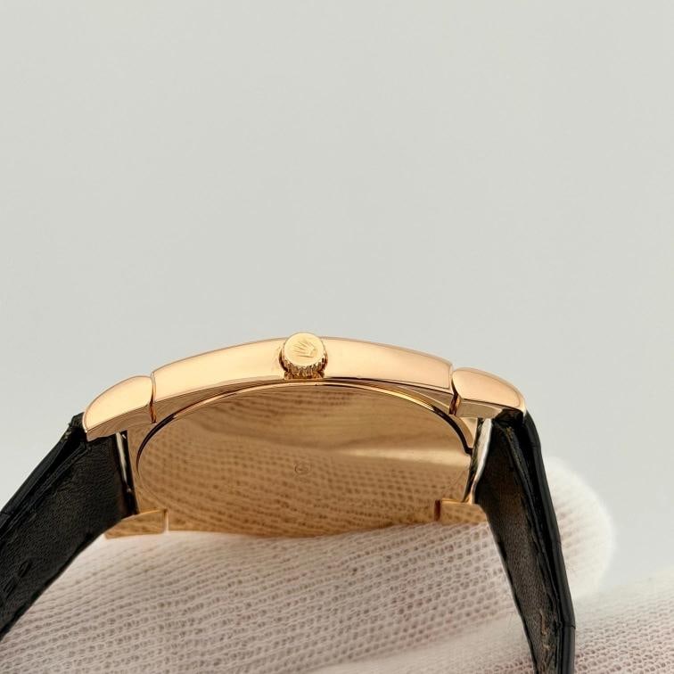 Rolex Cellini Cestello 5330 36mm 18k Rose Gold Rhodium Dial Diamond Bezel - 10