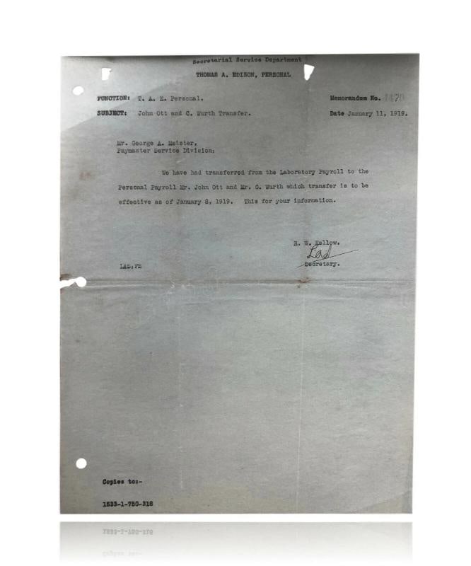 Thomas Edison Hand Signed Personal GE Letters x3 JSA COA Autograph Cut Check - 5