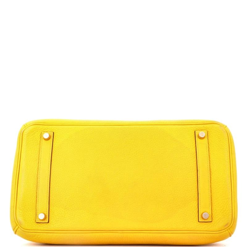 Hermes Birkin Handbag Yellow Togo with Gold Hardware 35 - 4
