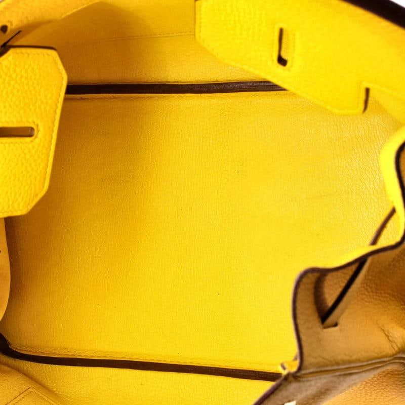 Hermes Birkin Handbag Yellow Togo with Gold Hardware 35 - 5