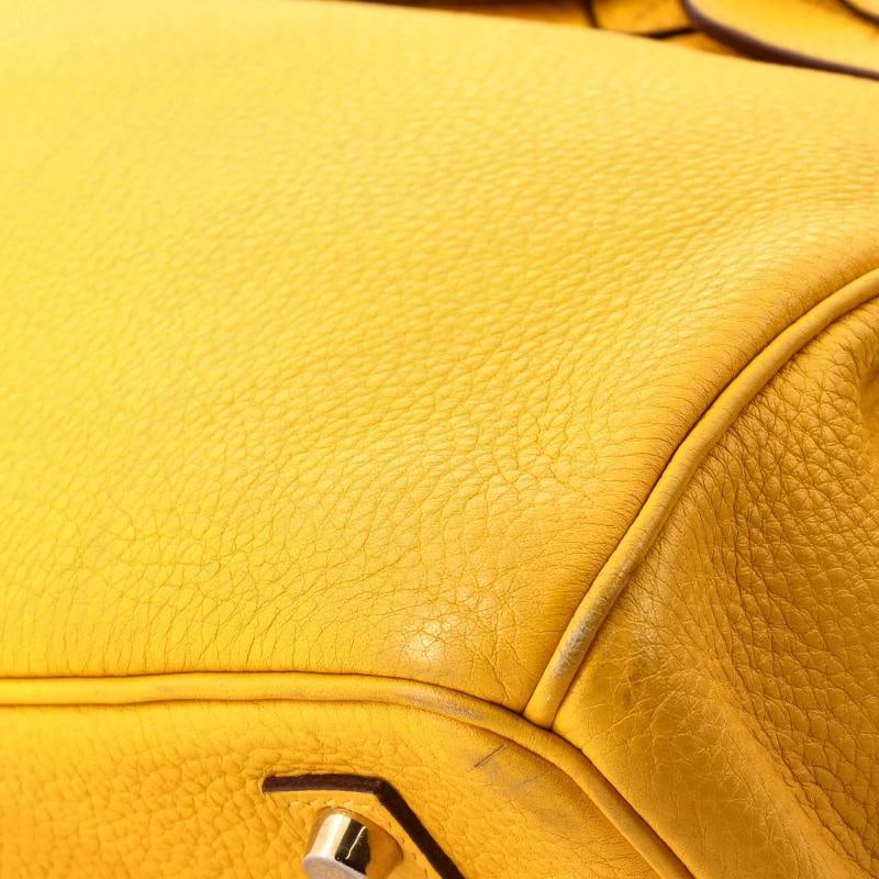 Hermes Birkin Handbag Yellow Togo with Gold Hardware 35 - 7