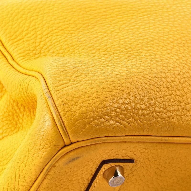 Hermes Birkin Handbag Yellow Togo with Gold Hardware 35 - 8