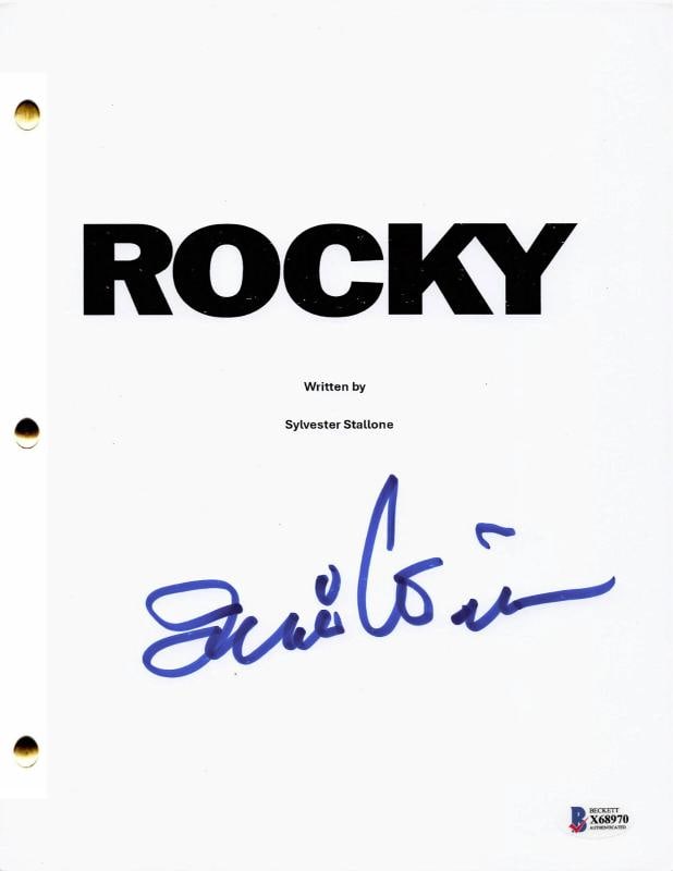 IRWIN WINKLER SIGNED AUTOGRAPH ROCKY FULL SCRIPT BECKETT: Personalize: No,Industry: Movies,Movie: ROCKY,Signed by: IRWIN WINKLER,Signed: Yes,Autograph Authentication: Beckett,Original/Reproduction: Original,Country of Origin: United States 