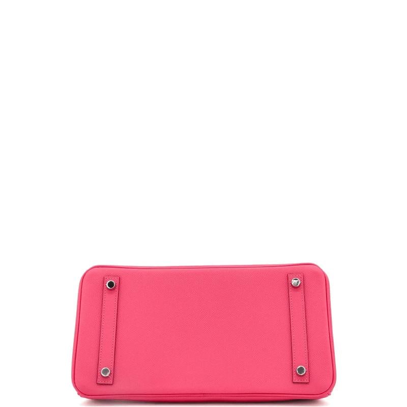 Hermes Birkin Handbag Pink Epsom with Palladium Hardware 30 - 5