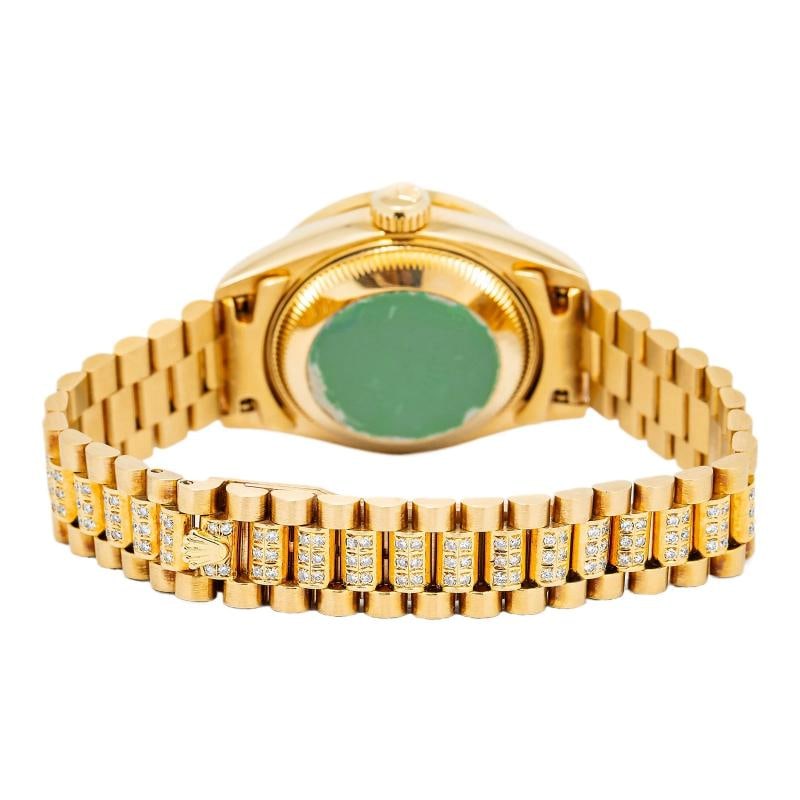 Rolex Datejust 69178 18k Yellow Gold President Diamond Champagne Dial Watch 26mm - 5