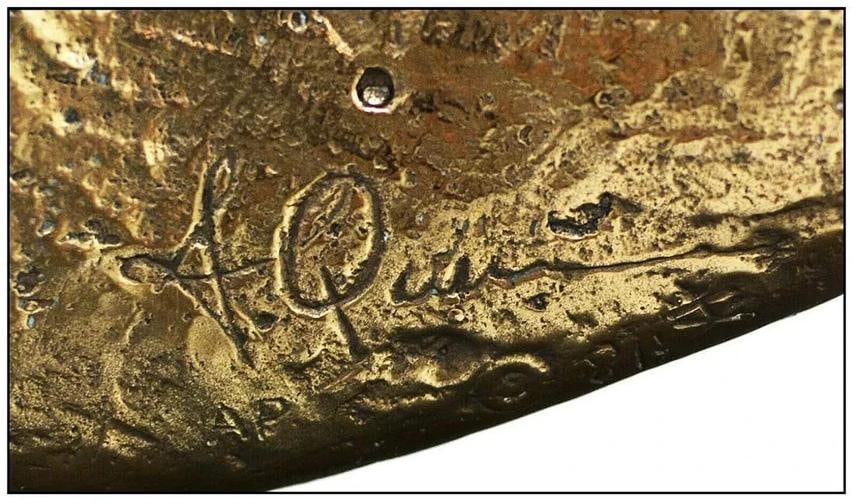 Anthony Quinn Desert Lady Large Original Bronze Sculpture Signed Abstract Art - 7