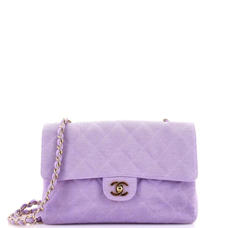 Chanel Vintage Classic Double Flap Bag Quilted Canvas Medium (1 of 7)