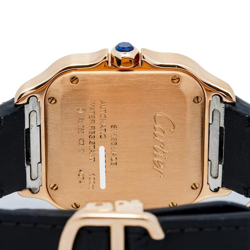 Cartier Santos WGSA0012 2018 Paper 18k RG Silver Dial Auto Watch 35mm - 6