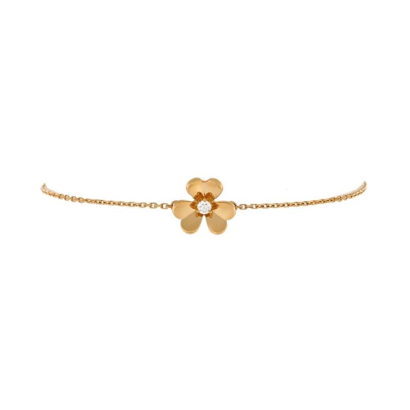 Van Cleef & Arpels Frivole Bracelet 18K Yellow Gold with Diamond Mini: Condition: Pre-owned - Good,Brand: Van Cleef & Arpels,Main Stone: Diamond,Metal: 18K Yellow Gold,Metal Purity: 18K,Style: Bracelet,Type: Bracelet,Color: Yellow Gold,Material: 18K Yellow Gold, Diamond 