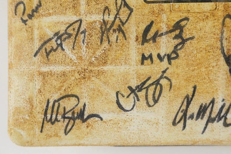 Historic 2004 Boston Red Sox Champs Team Signed Game Used World Series Base PSA - 13