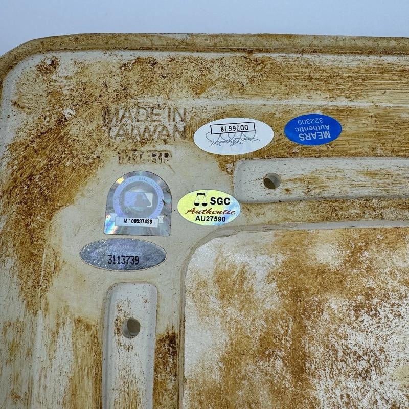 Historic 2004 Boston Red Sox Champs Team Signed Game Used World Series Base PSA - 7