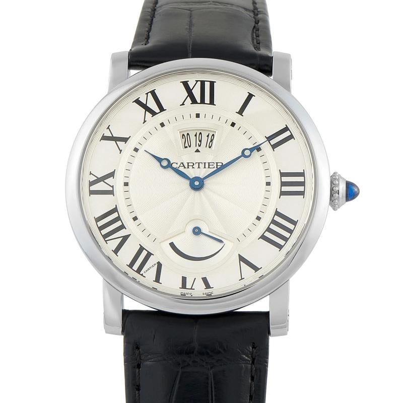Cartier Rotonde Calendar Aperture and Power Reserve Steel Watch w1556369: Condition: Pre-owned - Good: This item has been gently used but is in good condition. It might have a few signs of wear, like light scratches or tarnishing.. ,Brand: Cartier,Department: See