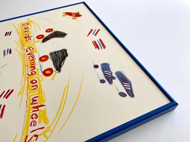 DAVID HOCKNEY RARE 1980 BARNEYS NEW YORK ROXY ROLLER DISCO FRAMED POP ART POSTER - 12