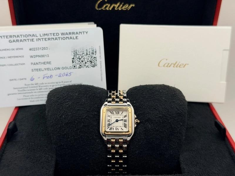 2025 Cartier Panthere Small W2PN0013 23mm 18K Yellow Gold Steel Box Paper - 11